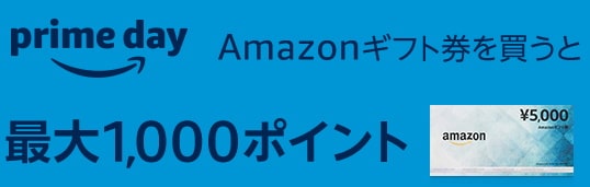 最新 初回チャージで1 000円などamazonギフト券キャンペーン情報まとめ 10 14までプライムデーキャンペーン開催中 いたるブログ