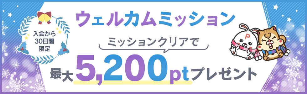 ポイントインカム ウェルカムミッション