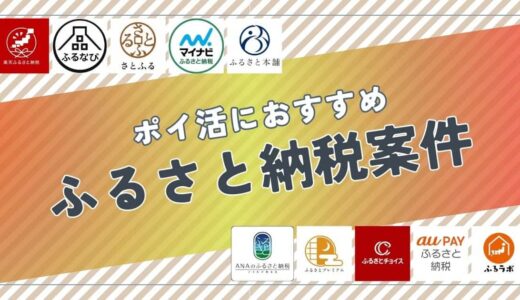 ポイ活におすすめのふるさと納税案件は？ポイント比較して紹介